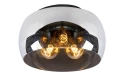 Lampa sufitowa OLIVIA szary przydymiony Ø 40cm 3xE27 Lucide 45101/40/65 | 5411212452085 noxbox lampynox www.lampynox.pl