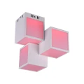 Lampa sufitowa OSCAR LED Biały mat 3x8W sterowana aplikacją WIZ RGBW 3000-6000K Trio 652810331 | 4017807469189 noxbox lampynox www.lampynox.pl