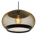 Lampa wisząca LUCAS złoty mat | mosiądz | czarny Ø 40cm E27 Lucide 45400/01/02 | 5411212452023 noxbox lampynox www.lampynox.pl