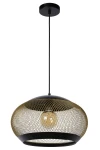 LUCAS złoty mat | mosiądz | czarny Ø 40cm E27 Lampa wisząca Lucide 45400/01/02