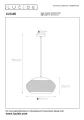 Lampa wisząca LUCAS złoty mat | mosiądz | czarny Ø 40cm E27 Lucide 45400/01/02 | 5411212452023 noxbox lampynox www.lampynox.pl