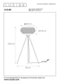 Lampa podłogowa stojąca LUCAS złoty mat | mosiądz | czarny Ø 40cm E27 Lucide 45700/01/02 | 5411212452047 noxbox lampynox www.lampynox.pl