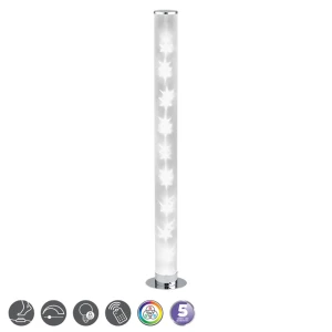 RICO chrom LED 4W RGB 3000K Lampa podłogowa ściemnialna z pilotem RL R42811001