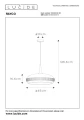 Lampa wisząca RAYCO szary Ø 45cm E27 Lucide 30492/45/36 | 5411212303073 noxbox lampynox www.lampynox.pl