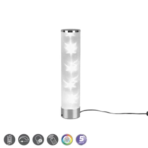 RICO chrom LED 1,5W RGB 3000K Lampa stołowa ściemnialna z pilotem RL R52811001