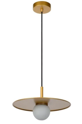Lampa wisząca TOPHER złoty mat | mosiądz Ø 30cm G9 Lucide 30491/30/02 | 5411212302960 noxbox lampynox www.lampynox.pl