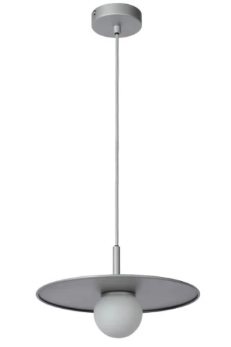 Lampa wisząca TOPHER satynowy chrom Ø 30cm G9 Lucide 30491/30/12 | 5411212302977 noxbox lampynox www.lampynox.pl