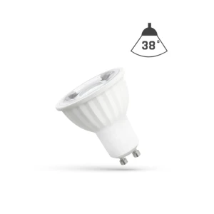 LED GU10 230V 4W SMD 38° NW 4000K Z SOCZEWKĄ SPECTRUM WOJ14090 ( 4 szt. dostępne od ręki. Wysyłka 24 h. )