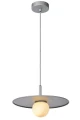 Lampa wisząca TOPHER satynowy chrom Ø 30cm G9 Lucide 30491/30/12 | 5411212302977 noxbox lampynox www.lampynox.pl