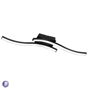 ROUTE LED Czarny Mat 2x5W  3000K Lampa sufitowa