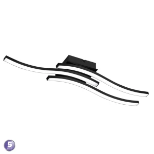 ROUTE LED Czarny Mat 3x5W  3000K Lampa sufitowa 