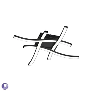 ROUTE LED Czarny Mat 4x5W  3000K Lampa sufitowa 