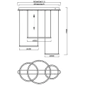 Lampa wisząca MORRISON Czarny mat LED DIP SWITCH 56W 2300-3000-4000K ściemnialna Trio 323610332 | 4017807506358 noxbox lampynox www.lampynox.pl