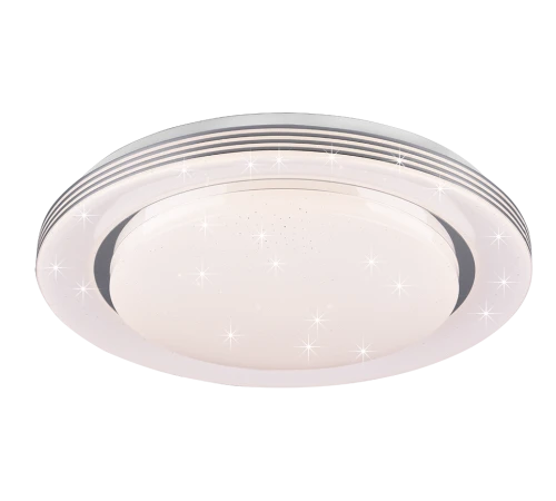 Plafon ATRIA LED Biały 22,5W sterowany pilotem śr. 58 cm Efekt gwiaździsty 3000-6000K Trio R67045800 | 4017807493948 noxbox lampynox www.lampynox.pl