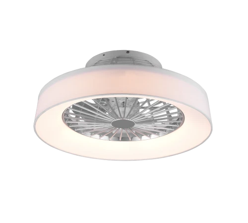 Lampa sufitowa z wentylatorem FARSUND biały, LED 30W, Pilot, barwa światła zmienna ściemnialna RL R62662101 | 4017807491074 noxbox lampynox www.lampynox.pl