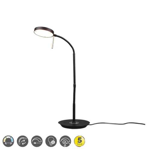 Lampka stołowa MONZA Czarny mat LED DIM 12W 2300-3000-4000K ściemnialna Trio 523310132 | 4017807505801 noxbox lampynox www.lampynox.pl