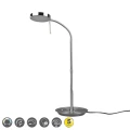 Lampka stołowa MONZA Nikiel mat LED DIM 12W 2300-3000-4000K ściemnialna Trio 523310107 | 4017807505771 noxbox lampynox www.lampynox.pl