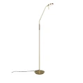 Lampa podłogowa MONZA Mosiądz mat LED DIM 12W 2300-3000-4000K ściemnialna Trio 423310108 | 4017807506105 noxbox lampynox www.lampynox.pl