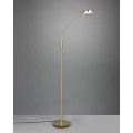 Lampa podłogowa MONZA Mosiądz mat LED DIM 12W 2300-3000-4000K ściemnialna Trio 423310108 | 4017807506105 noxbox lampynox www.lampynox.pl