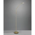 Lampa podłogowa MONZA Mosiądz mat LED DIM 12W 2300-3000-4000K ściemnialna Trio 423310108 | 4017807506105 noxbox lampynox www.lampynox.pl