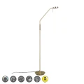Lampa podłogowa MONZA Mosiądz mat LED DIM 12W 2300-3000-4000K ściemnialna Trio 423310108 | 4017807506105 noxbox lampynox www.lampynox.pl