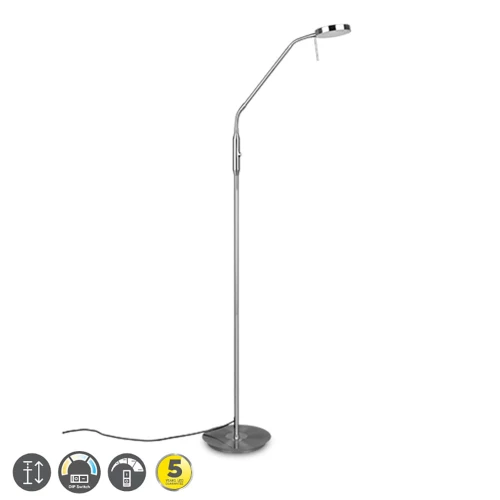 Lampa podłogowa MONZA Mosiądz mat LED DIM 12W 2300-3000-4000K ściemnialna Trio 423310108 | 4017807506105 noxbox lampynox www.lampynox.pl