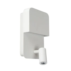 BOXER Biały kinkiet snake LED 5W z gniazdem USB LUCIDE 79200/08/31 