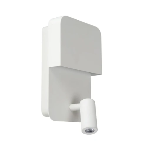 Kinkiet snake LED 5W z gniazdem USB BOXER Biały LUCIDE 792000831  5411212791542 lampynox noxbox www.lampynox.pl 1.jpg