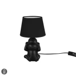 NILSON Monkey Czarny śr.17cm. E14 Lampka stołowa 