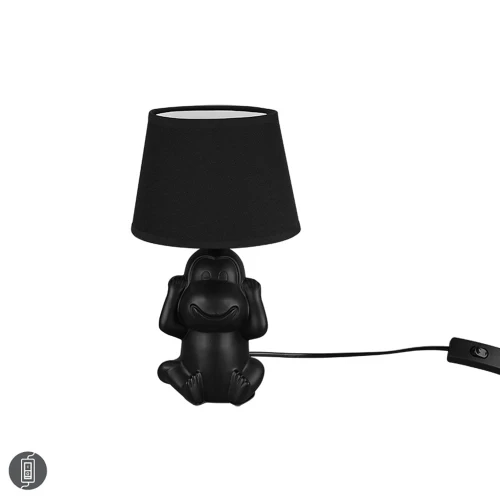 Lampka stołowa NILSON Monkey Czarny śr.17cm. E14 RL R50861002 | 4017807503579 noxbox lampynox www.lampynox.pl