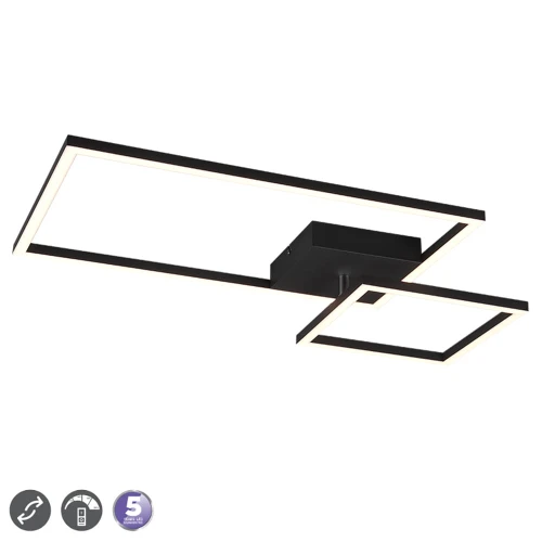 Lampa sufitowa PADELLA Czarny mat Regulowany Ściemnialny LED 25W 3000K RL R62642132 | 4017807512304 noxbox lampynox www.lampynox.pl