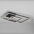 Lampa sufitowa PADELLA Czarny mat Regulowany Ściemnialny LED 25W 3000K RL R62642132 | 4017807512304 noxbox lampynox www.lampynox.pl