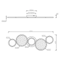 Lampa sufitowa SALSA Tytan LED DIP SWITCH 46W 2300-3000-4000K ściemnialna Trio 626710587 | 4017807505733 noxbox lampynox www.lampynox.pl