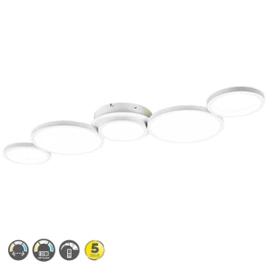 SALSA Biały mat LED DIP SWITCH 46W 2300-3000-4000K ściemnialna Lampa sufitowa Trio 626710531