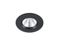 Zewnętrzne oczko sufitowe ściemnialne ZENIA czarny mat Ø 8cm LED Dim 5,5W 3000K IP65 Trio 680710132 | 4017807507881 noxbox lampynox www.lampynox.pl