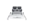 Zewnętrzne oczko sufitowe ściemnialne ZENIA biały mat Ø 8cm LED Dim 5,5W 3000K IP65 Trio 680710131 | 4017807507867 noxbox lampynox www.lampynox.pl