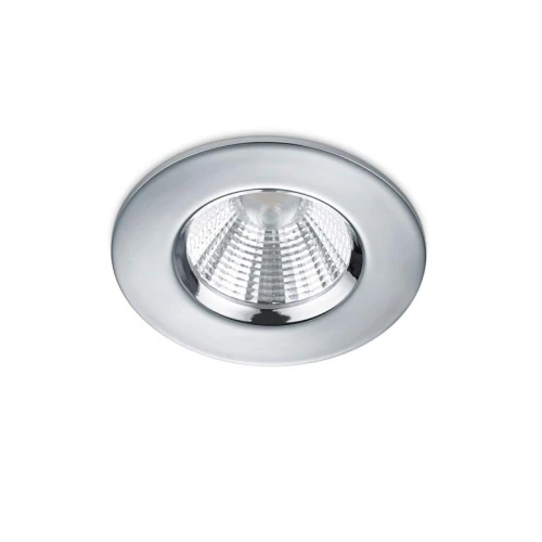 Zewnętrzne oczko sufitowe ściemnialne ZENIA chrom Ø 8cm LED Dim 5,5W 3000K IP65 Trio 680710106 | 4017807507843 noxbox lampynox www.lampynox.pl