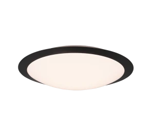 UMBERTO czarny mat Ø 42cm LED 18,5W 3000K IP44 Plafon łazienkowy Trio 680319132