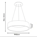 Lampa wisząca TALOWE LED Biała sr.60cm ściemnialna 39W 3000K Lucide 464004231  5411212460240 lampynox noxbox www.lampynox.pl 5.jpg