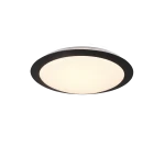 UMBERTO czarny mat Ø 29cm LED 12W 3000K IP44 Plafon łazienkowy Trio 680310132