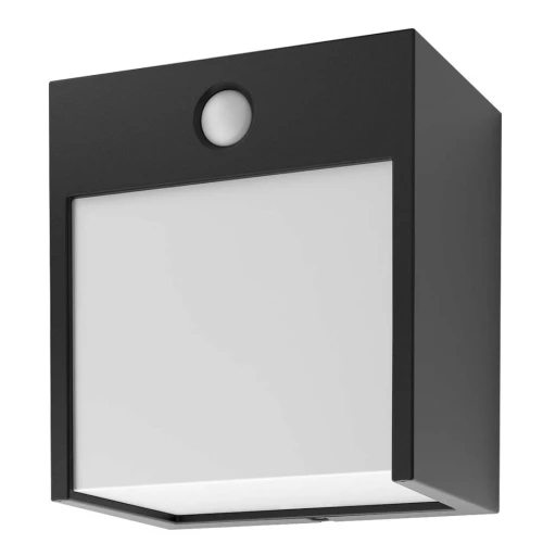 Kinkiet zewnętrzny z czujnikiem ruchu Balimo czarny mat LED PIR 12W 4000K Rabalux 7478 | 5998250374789 noxbox lampynox www.lampynox.pl