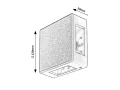 Kinkiet zewnętrzny Lippa biały LED 6W 3000K IP54 Rabalux 7318 | 5998250373188 noxbox lampynox www.lampynox.pl
