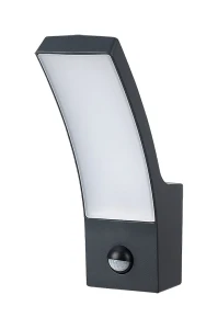 Palanga antracyt PIR LED 12W 3000K IP44 Kinkiet zewnętrzny z czujnikiem ruchu