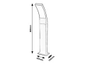 Lampa ogrodowa stojąca Palanga antracyt wys. 80cm. LED 12W 3000K IP44 Rabalux 7506 | 5998250375069 noxbox lampynox www.lampynox.pl