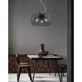 Lampa wisząca VALENTE Antracyt / przydymione szkło  3 x E27 Trio 300600342 | 4017807467345 noxbox lampynox www.lampynox.pl