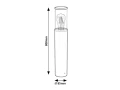 Lampa ogrodowa stojąca Wellington czarny mat wys. 80cm. E27 IP44 Rabalux 7503 | 5998250375038 noxbox lampynox www.lampynox.pl