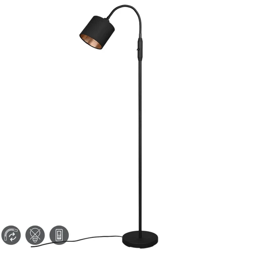 Lampa podłogowa stojąca TOMMY Czarny mat E14 RL R46331079 | 4017807502992 noxbox lampynox www.lampynox.pl