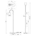Lampa podłogowa stojąca TOMMY Czarny mat E14 RL R46331079 | 4017807502992 noxbox lampynox www.lampynox.pl
