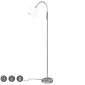 Lampa podłogowa stojąca TOMMY Nikiel mat | Biały E14 RL R46331001 | 4017807502930 noxbox lampynox www.lampynox.pl
