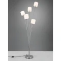 Lampa podłogowa stojąca pięcioramienna TOMMY Nikiel mat | Biały 5xE14 RL R46335901 | 4017807507584 noxbox lampynox www.lampynox.pl